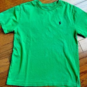 Polo Ralph Lauren Boys Green Short Sleeve T-Shirt Size M (10-12)